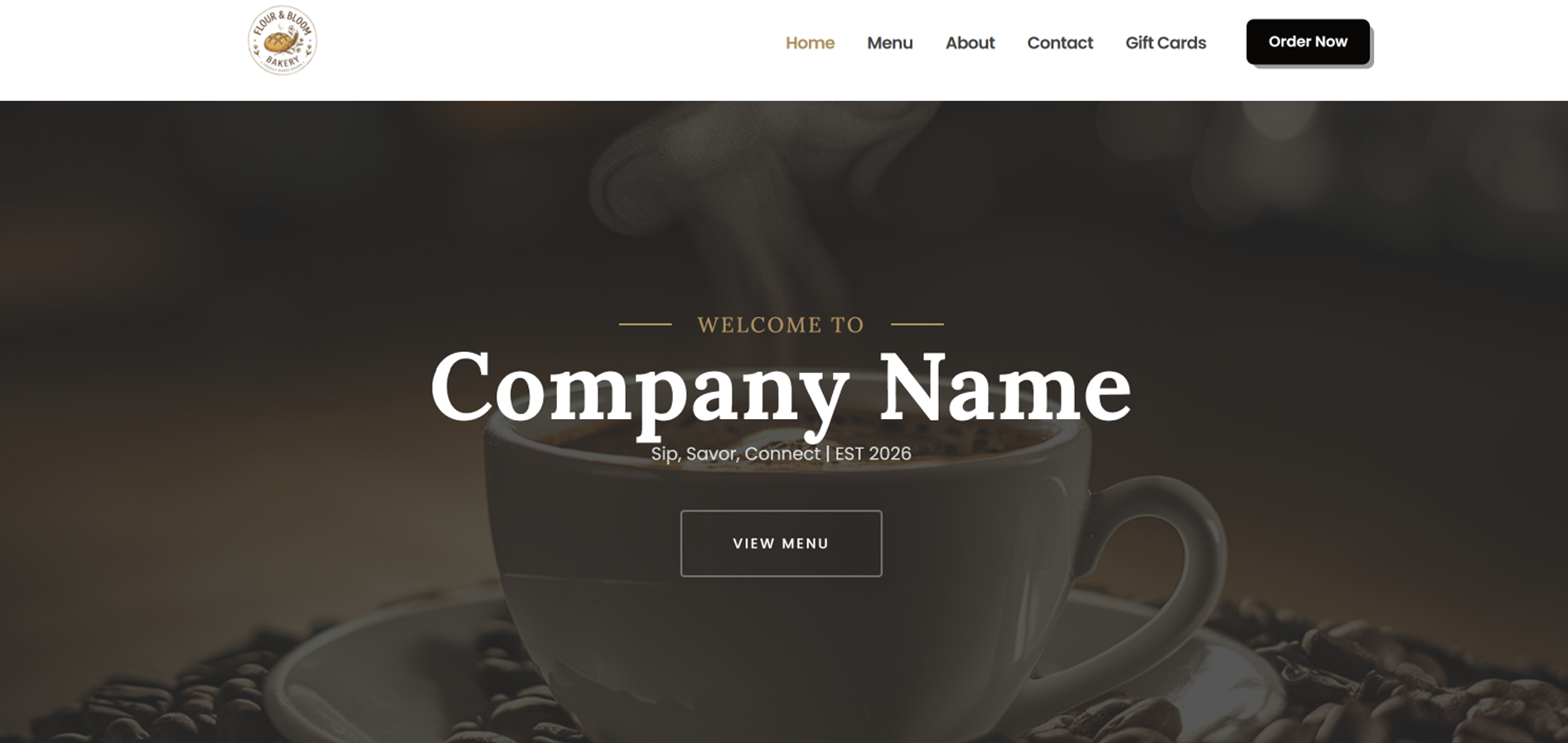 Coffee & Bakery Shop Multi-Page Website | Dr. Riese